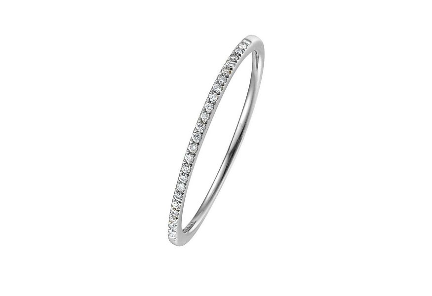 Stella-Jewellery Memoirering 750er Weißgold Ring 34 x Diamanten ca. 0,08 ct günstig online kaufen