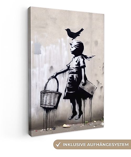 OneMillionCanvasses® Leinwandbild Graffiti - Mädchen - günstig online kaufen