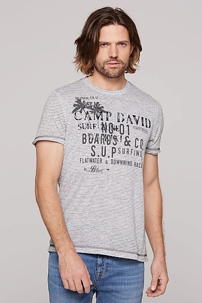 CAMP DAVID Rundhalsshirt, mit Ausbrenner-Effekten günstig online kaufen