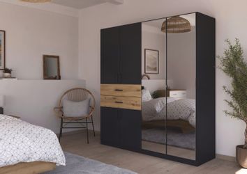 rauch Drehtürenschrank "Maika" mit Spiegel, 2 Schubladen, in verschiedenen günstig online kaufen