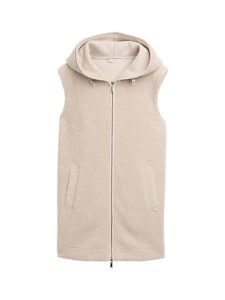 TOM TAILOR Sweatjacke Teddy Weste mit günstig online kaufen