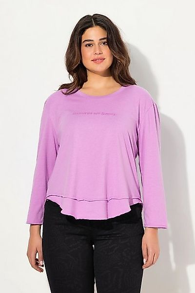 Ulla Popken Longsleeve Shirt Lagenoptik Rundhals Langarm günstig online kaufen