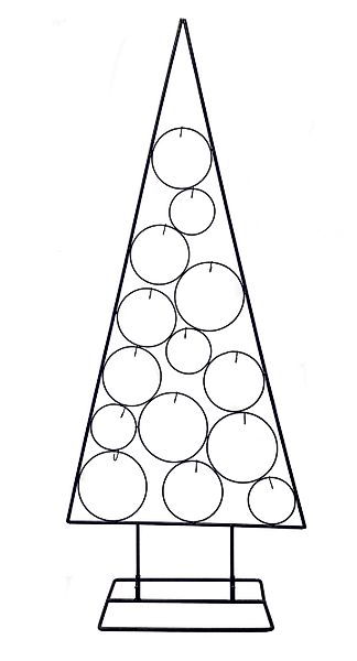 Spetebo Dekobaum Metall Tannenbaum mit Kreisen günstig online kaufen