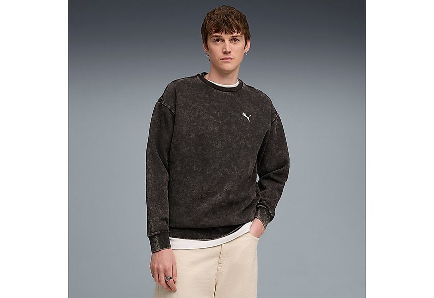 PUMA Langarmshirt ESS ELEVATED RELAXED WASH CREW FL sportlicher Stil, Rundh günstig online kaufen