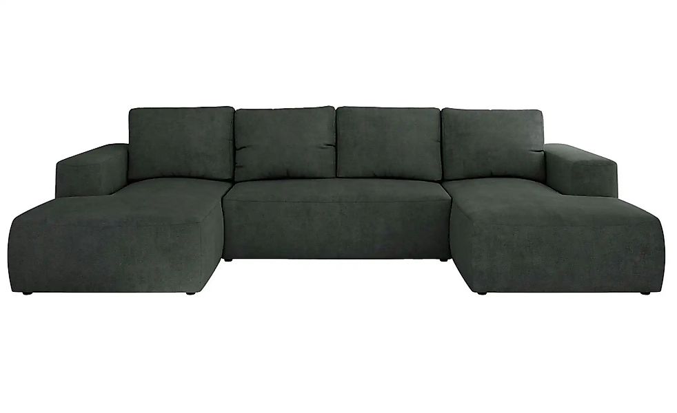 Wohnlandschaft mit Schlaffunktion Trentino ¦ grau ¦ Maße (cm): B: 334 H: 91 günstig online kaufen