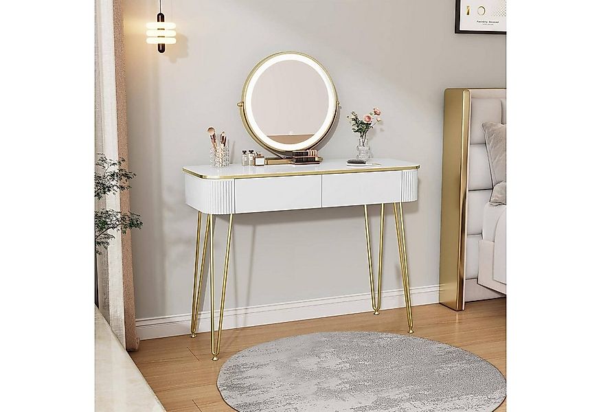 EUGAD Schminktisch (1-St), mit LED-Beleuchtung, einstellbare Helligkeit, mi günstig online kaufen