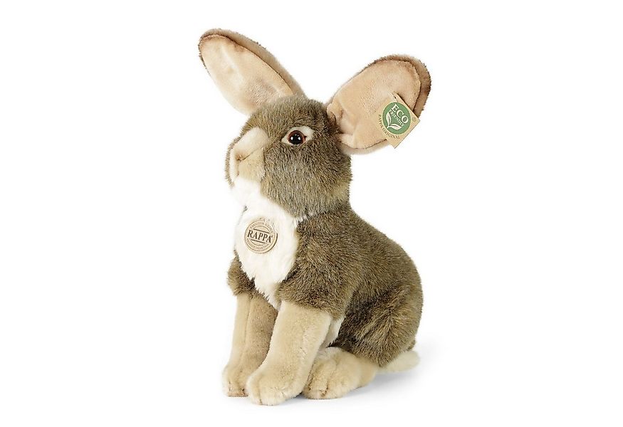 Teddys Rothenburg Kuscheltier Hase braun/beige sitzend 30 cm Plüschhase Sto günstig online kaufen