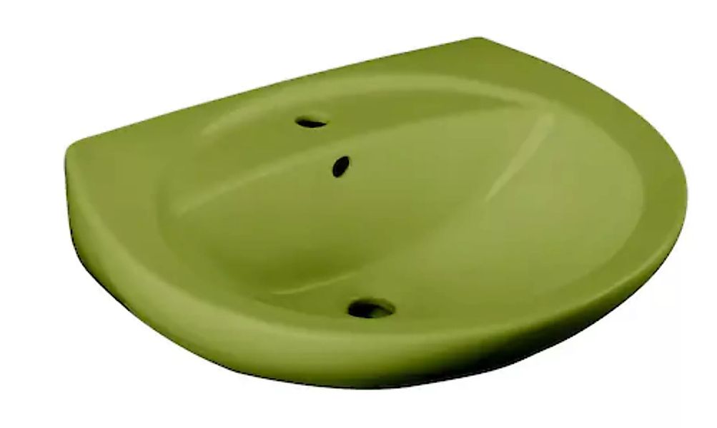 CORNAT Waschbecken »Moosgrün«, mit Überlauf, grün günstig online kaufen