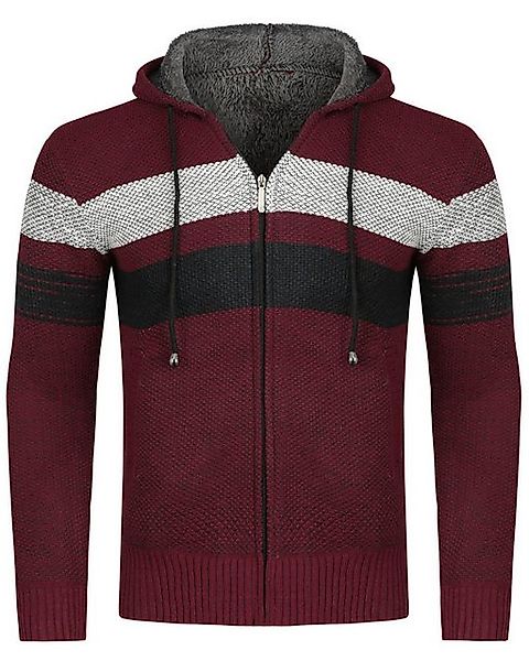 Allthemen Cardigan Herren Strickjacke mit Kapuze günstig online kaufen