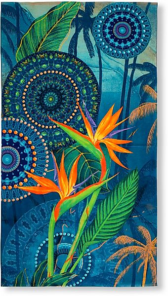 hip Strandtuch "Novia" Baumwolle, Velours, 100x180, Weich, Strand, Mandala, günstig online kaufen