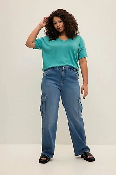 Studio Untold 5-Pocket-Jeans Cargo-Jeans wide Legs High Waist 4-Pocket günstig online kaufen