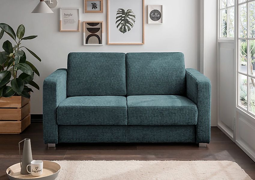 INOSIGN Schlafsofa "Mia", mit 2 Einzelauszügen als Längsschläfer günstig online kaufen