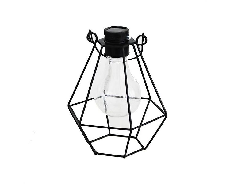MARELIDA Hängeleuchte LED Solar Hängeleuchte eckig Industrial Look schwarz günstig online kaufen