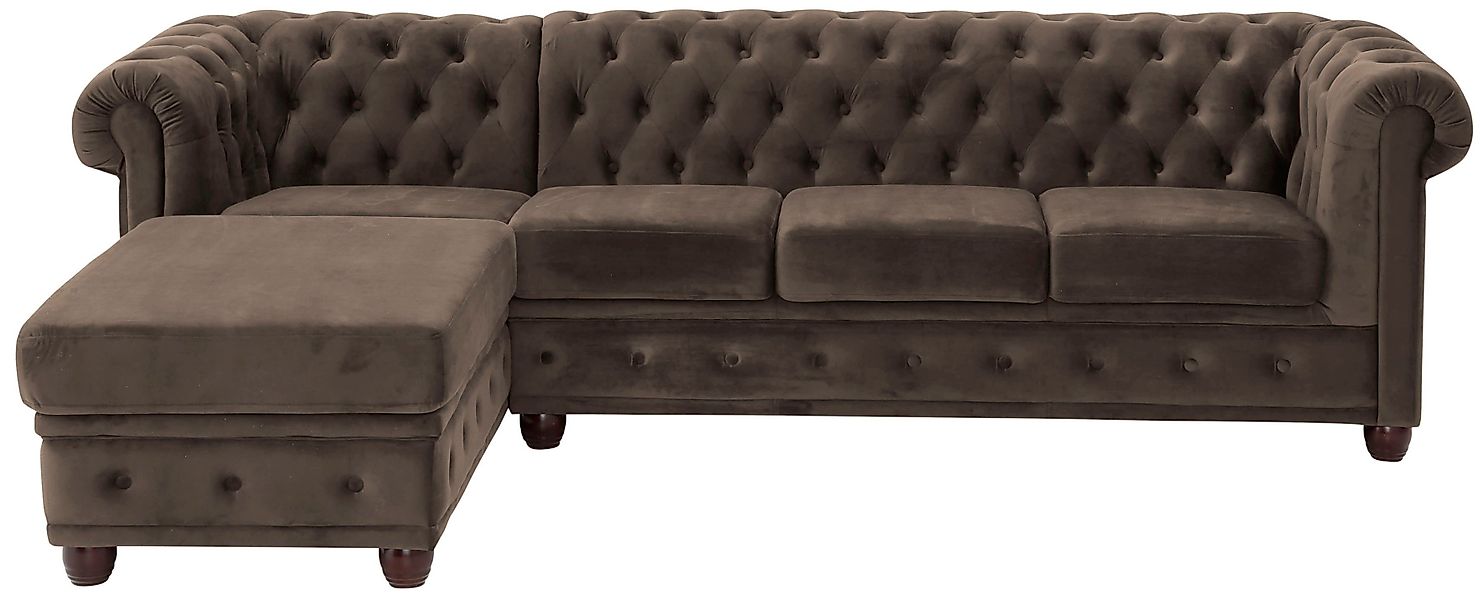 Home affaire Chesterfield-Sofa New Castle L-Form, günstig online kaufen