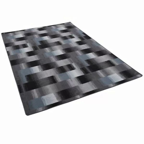 Snapstyle Designer Velour Teppich Mystic Karo Teppiche blau/grau Gr. 200 x günstig online kaufen