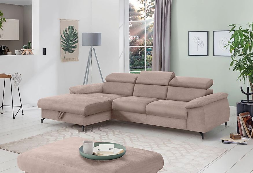 COTTA Polstergarnitur "Komaris L-Form", (Set), Set bestehend aus: Ecksofa m günstig online kaufen