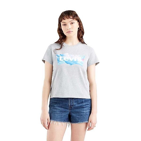 Levi´s ® Graphic Jordie Kurzarm T-shirt L Heather Grey günstig online kaufen