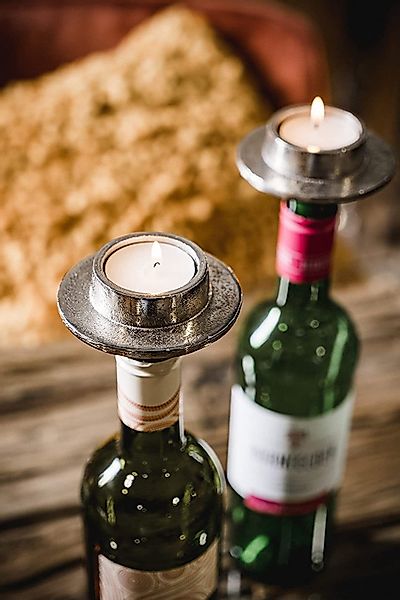 MichaelNoll Flaschenkerzenhalter Kerzenhalter Bottle Teelicht Kerzenständer günstig online kaufen