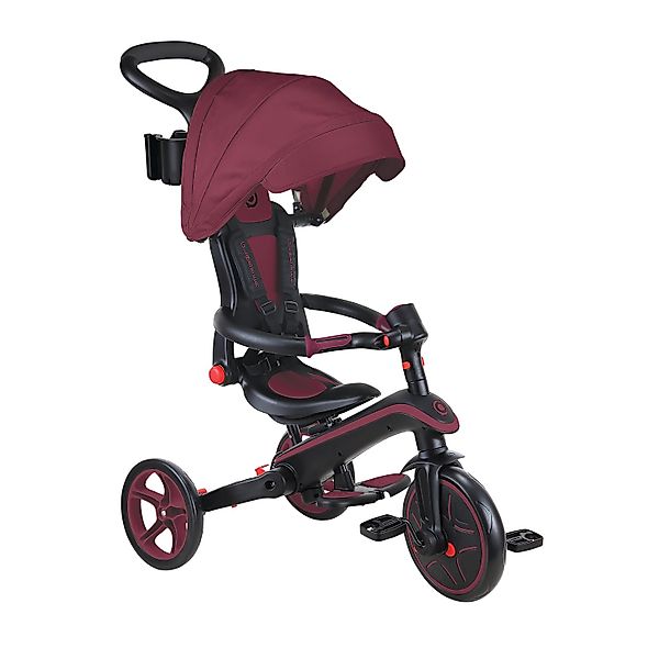 Globber Explorer Trike Foldable 4in1 Kinderwagen Dreirad Laufrad 10/8,5 Zol günstig online kaufen