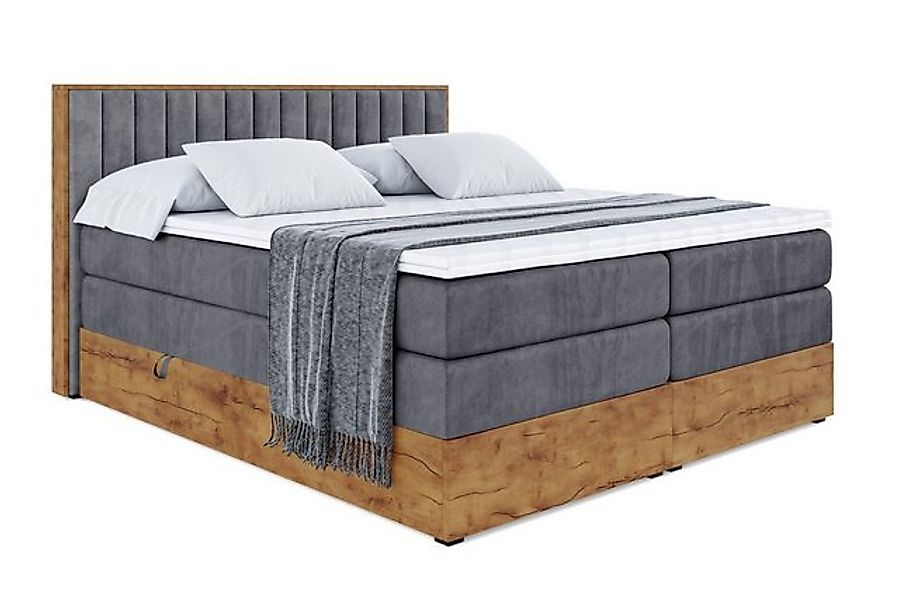 ALTDECOR Boxspringbett LOLLI4 KING (Multipocket-Matratze H4, H3 Matratze Bo günstig online kaufen