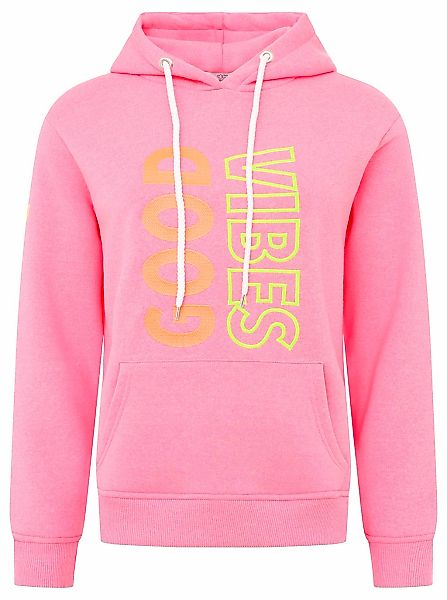 Zwillingsherz Hoodie "Good Vibes" mit guten Vibes, Herzen am Arm und farbig günstig online kaufen