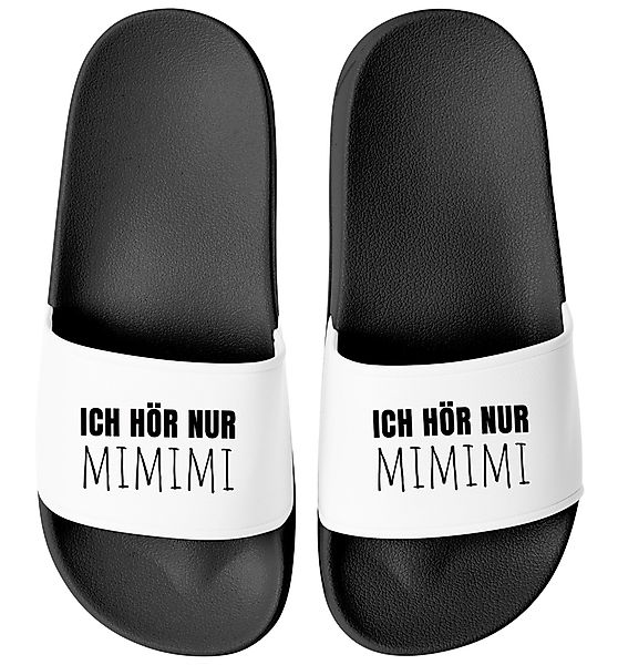 MoonWorks Badeschlappen mit Spruch Lustig Mimimi günstig online kaufen