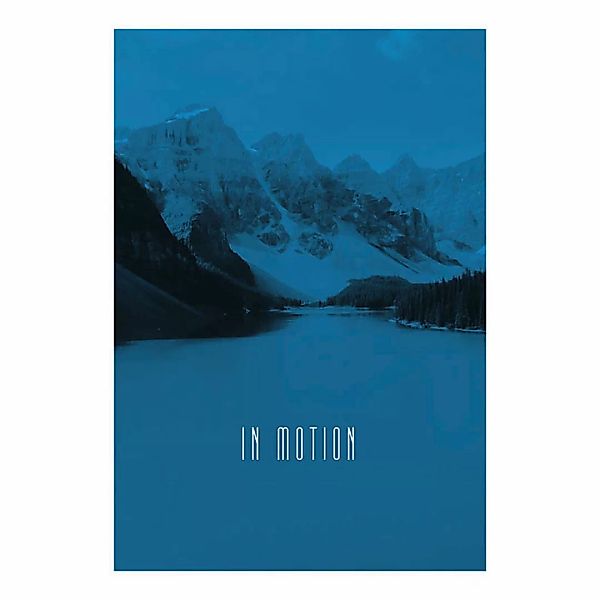 Komar Poster Word Lake In Motion Blue Natur B/L: ca. 50x70 cm günstig online kaufen