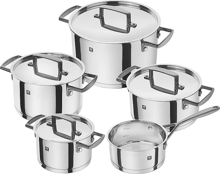 Zwilling Topf-Set »Bellasera«, Edelstahl 18/10, (Set, 5 tlg.), 18/10 Edelst günstig online kaufen
