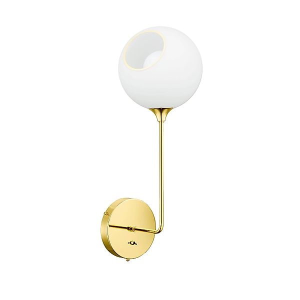 DESIGN BY US Wandleuchte Ballroom Long, weiß/gold, Schalter günstig online kaufen