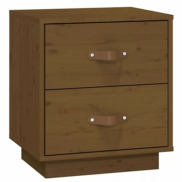 vidaXL Nachttisch Honigbraun 40x34x45 cm Massivholz Kiefer Modell 1 günstig online kaufen