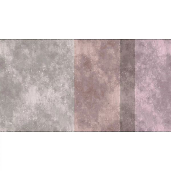 Fototapete Betonoptik Streifen Grau Rosa Braun 5,00 m x 2,70 m FSC® günstig online kaufen