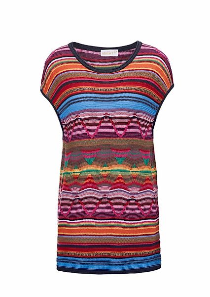 GOLDNER Strickpullover "Kurzgröße Bequemes Top mit schönem Dessin" günstig online kaufen