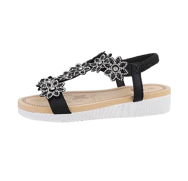 Ital-Design Damen Freizeit Riemchensandalette (85960341) Keilabsatz/Wedge K günstig online kaufen