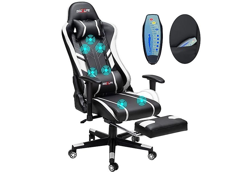 Douxlife Gaming-Stuhl (Ergonomischer Gaming Sessel mit Massagefunktion), 5 günstig online kaufen