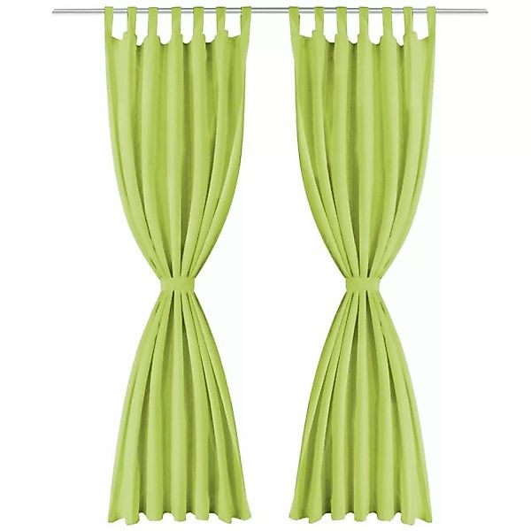 vidaXL Vorhang Vorhänge Mikro-Satin 2 Stk. günstig online kaufen