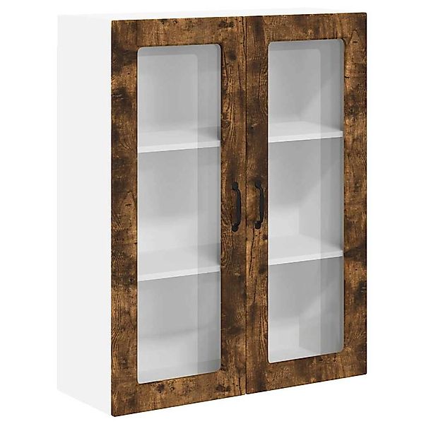vidaXL Küchenwandschrank mit Regal Geräucherte Eiche 80 x 31 x 100 cm 88516 günstig online kaufen