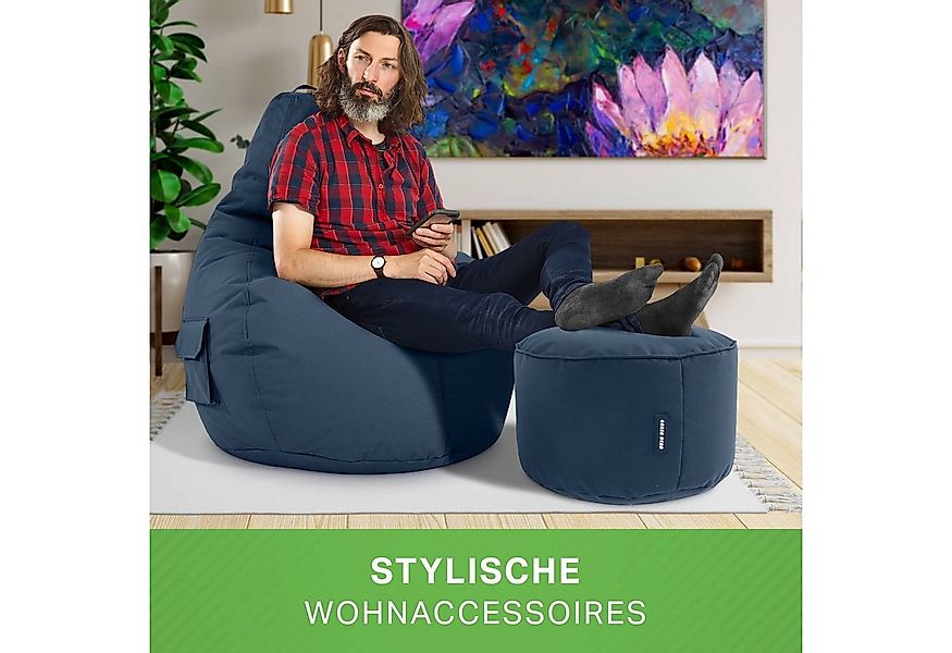 Green Bean Sitzsack Gaming Sitzsack + Hocker Cozy+Cube (Gaming Chair mit Fu günstig online kaufen
