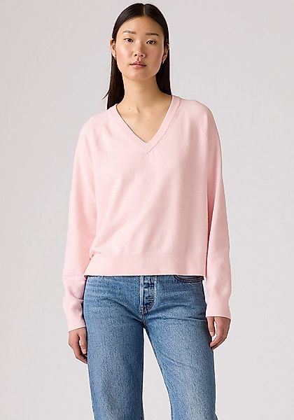Levi's® V-Ausschnitt-Pullover SUPER SOFT VNECK PULLOVER im Bund beidseitig günstig online kaufen
