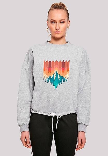 F4NT4STIC Sweatshirt Berg Sonnenuntergang Geometrisch Premium Qualität günstig online kaufen