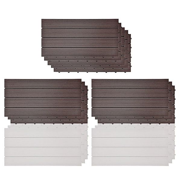 euroharry WPC-Fliesen 2qm 30x60 cm WPC günstig online kaufen