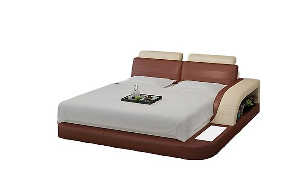 JVmoebel Bett Polster Design Luxus Bett Betten Leder Modernes Schlafzimmer günstig online kaufen