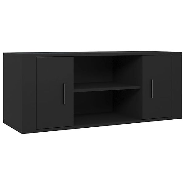 vidaXL TV-Schrank Schwarz 100x35x40 cm Holzwerkstoff 823092 günstig online kaufen
