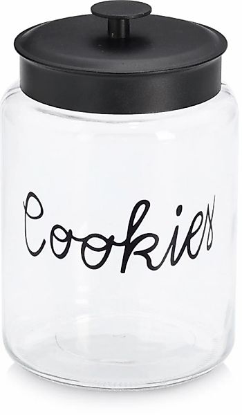 Zeller Present Vorratsglas ""Cookies" mit Metalldeckel" 1 Stk. tlg. Keksgla günstig online kaufen