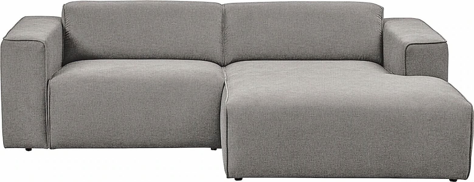 andas Ecksofa "Noord", mit Kedernaht, Breite 234 cm, Cord, Struktur, Websto günstig online kaufen