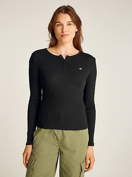 Tommy Jeans Langarmshirt TJW SLM BUTTON günstig online kaufen