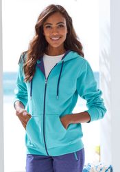 KangaROOS Sweatjacke mit kontrastfarbenen Details, Loungewear günstig online kaufen