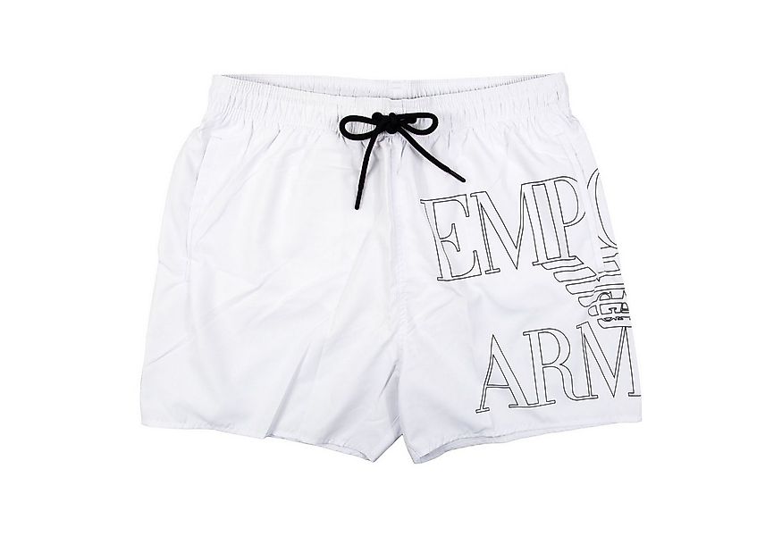 Emporio Armani Badehose Boxer Beachwear mit großem Logoprint günstig online kaufen