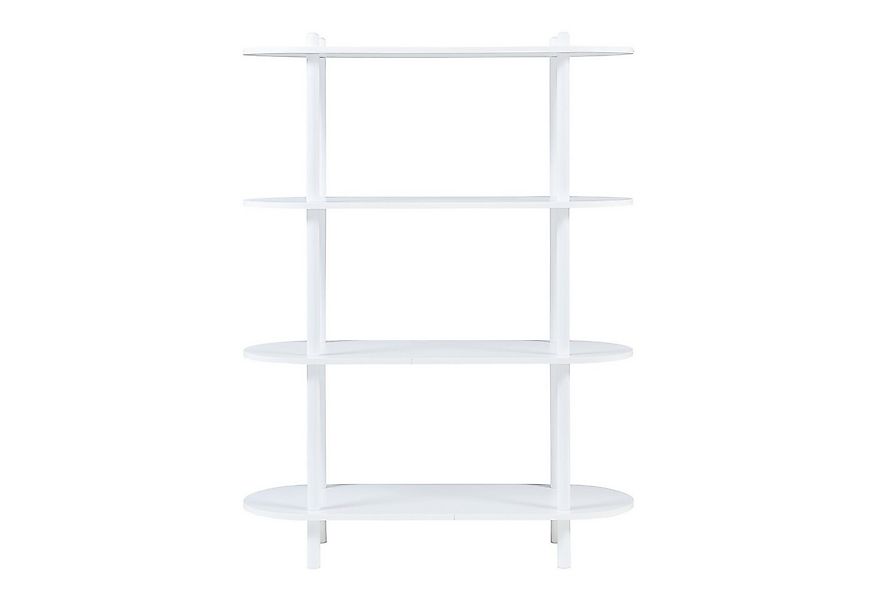 en.casa Bücherregal, »Øvre« 108x80x30 cm 4 Ablagen Weiß günstig online kaufen