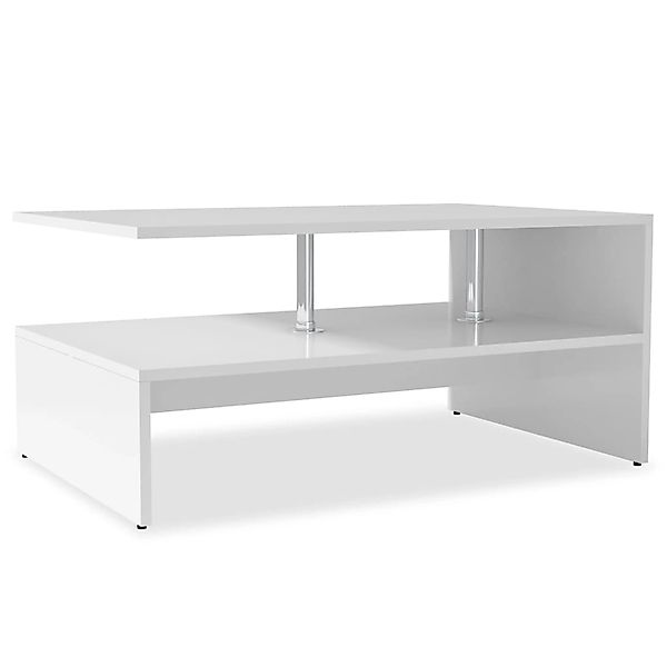 vidaXL Couchtisch Holzwerkstoff 90x59x42 cm Weiß 244854 günstig online kaufen