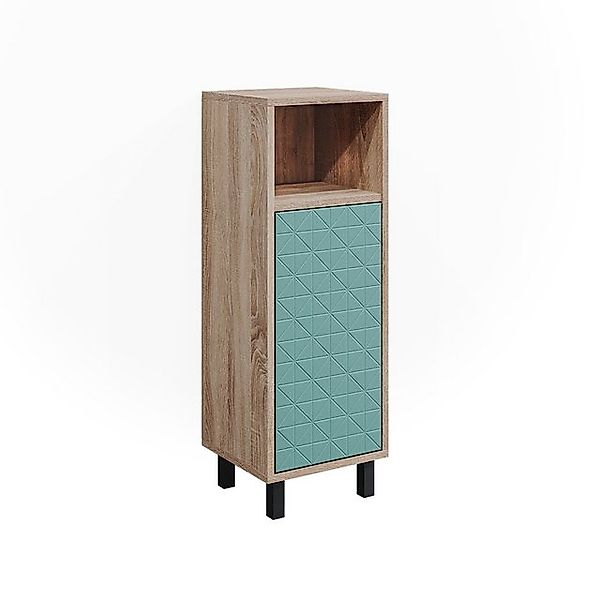 Vicco Midischrank Agasta Mintgrün/Sonoma 30 x 87 cm günstig online kaufen